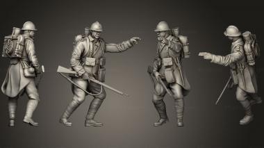 Military figurines French soldier 1 5 3d model